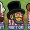 4th of July 15" x 23" President Icons Outdoor Yard Sign Set 3 Pieces